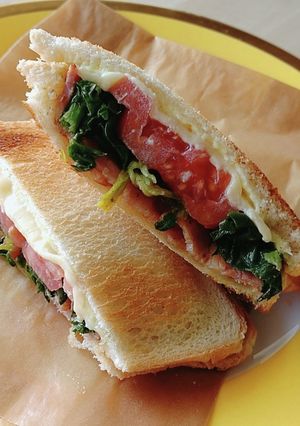 ポパイホットサンドスピナッチ★ほうれん草-レシピのメイン写真