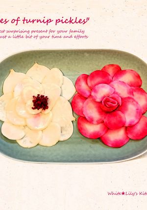 特別な日に☀紅白薔薇の大輪を食卓に咲かせ-レシピのメイン写真