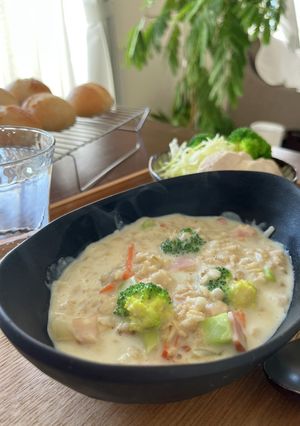 オートミールミルクリゾット-レシピのメイン写真