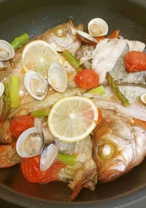 干物でアクアパッツァ～魚の駅生地～-レシピのメイン写真