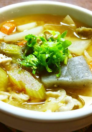 セロリの入った豚汁 発酵玉葱-レシピのメイン写真