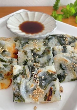 生わかめと玉ねぎの和風チヂミ♪-レシピのメイン写真