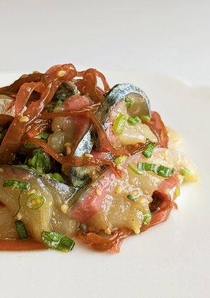 プチプチ食感〜福岡名物の胡麻アジとミリン-レシピのメイン写真