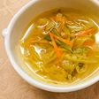 さやえんどうとセロリの野菜スープ