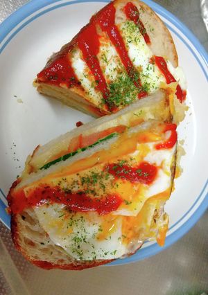 フライパンでトーストサンド-レシピのメイン写真