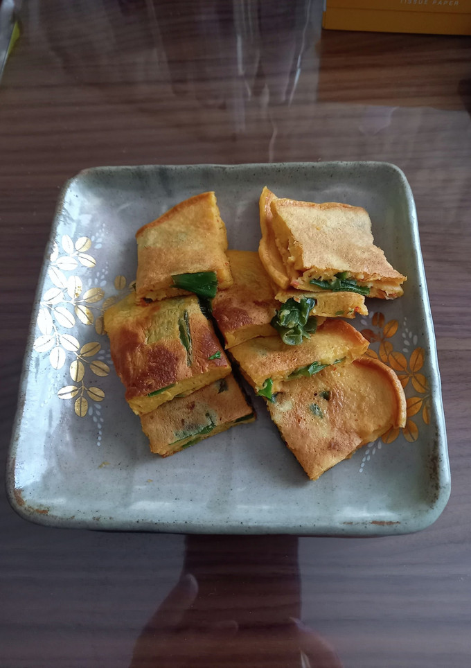 ネギと味噌の和風チヂミ-レシピのメイン写真