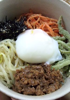 インカグリーンナッツオイルで作るナムル丼-レシピのメイン写真