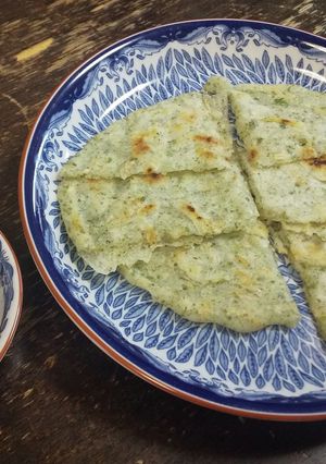簡単おつまみ!干しエビと青のりの和チヂミ-レシピのメイン写真
