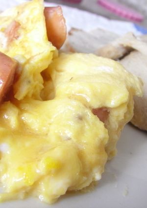 朝ご飯にどうぞ♪ふわふわ卵♪-レシピのメイン写真