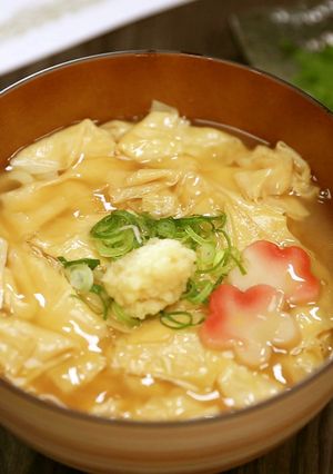 ポカポカ♪ゆばのあんかけうどん【食遺産】-レシピのメイン写真