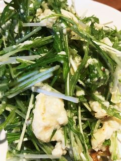 水菜と豆腐のサラダ-レシピのメイン写真