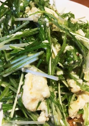 水菜と豆腐のサラダ-レシピのメイン写真