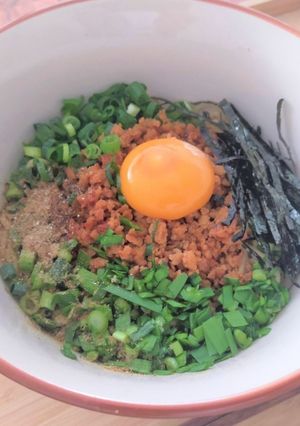 大豆麺使用！まぜそば-レシピのメイン写真