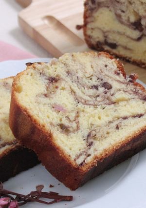 桜の花がカワイイ♡春のパウンドケーキ-レシピのメイン写真