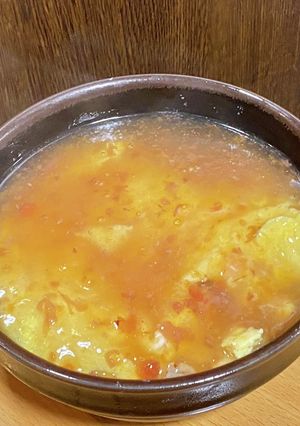 梅肉でエビの和風天津飯-レシピのメイン写真