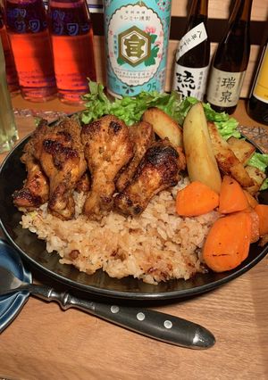 タコス味グリルチキン♪ガーリックライス✨-レシピのメイン写真