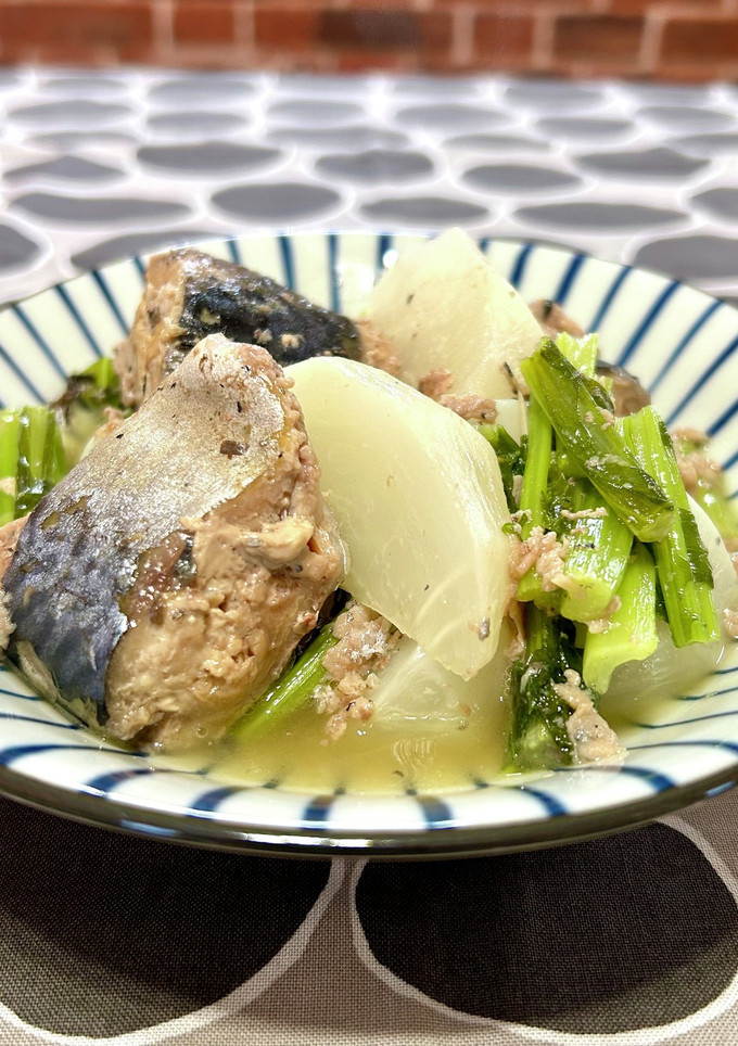 カブとサバ缶の煮物-レシピのメイン写真