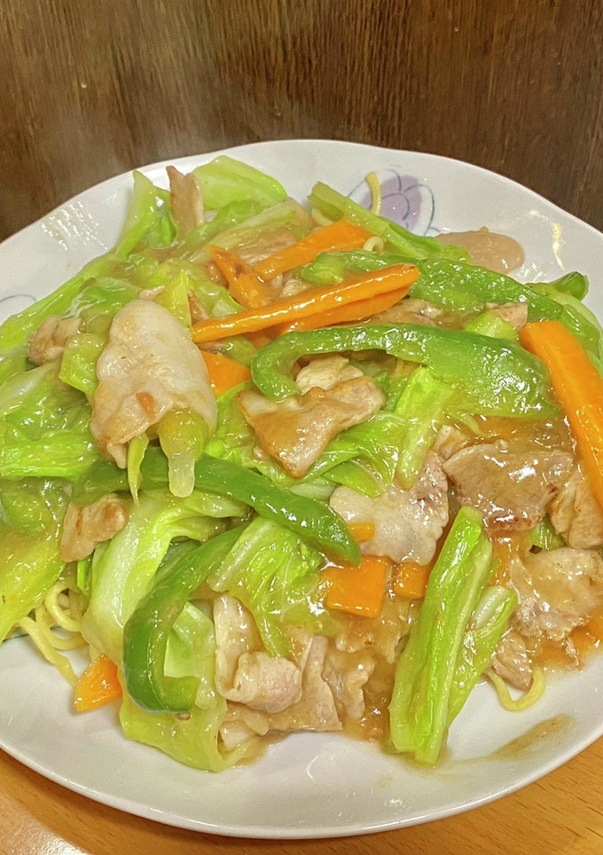 梅肉でさっぱり・和風あんかけ焼きそば-レシピのメイン写真