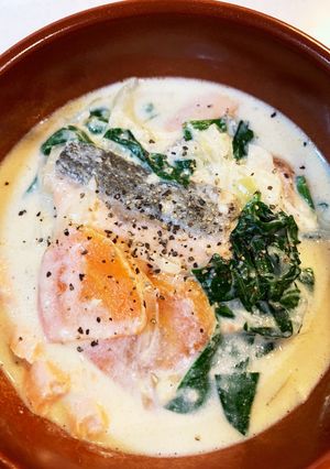 鮭のミルク煮-レシピのメイン写真