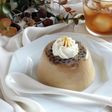 レンジで簡単☆餡子ときな粉の豆乳プリン。