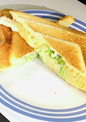 時短簡単！ポテトサラダのホットサンド-レシピのメイン写真