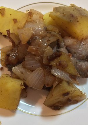 ステーキ牛肉とさつまいもの「八宝醤」炒め-レシピのメイン写真