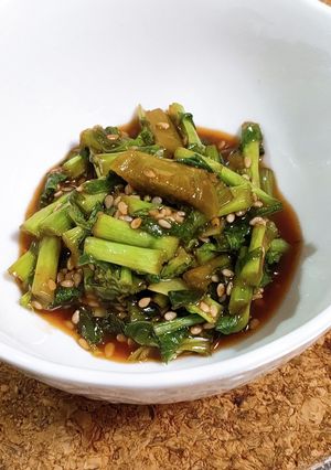 レンチン！大根の葉のピリ辛中華味噌煮-レシピのメイン写真