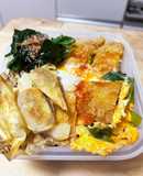 シュウマイの皮ツナ包み☆イカフライ丼弁当