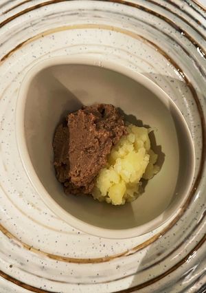 鶏レバーのマッシュポテト添え離乳食〜冷凍-レシピのメイン写真