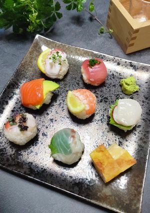 おもてなしに 簡単手まり寿司-レシピのメイン写真