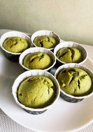 抹茶と小豆マフィン-レシピのメイン写真