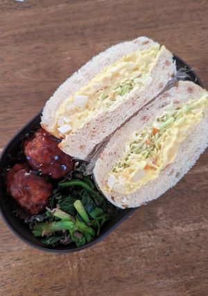 JK☆ライ麦パンのタマゴサンドイッチ弁当-レシピのメイン写真