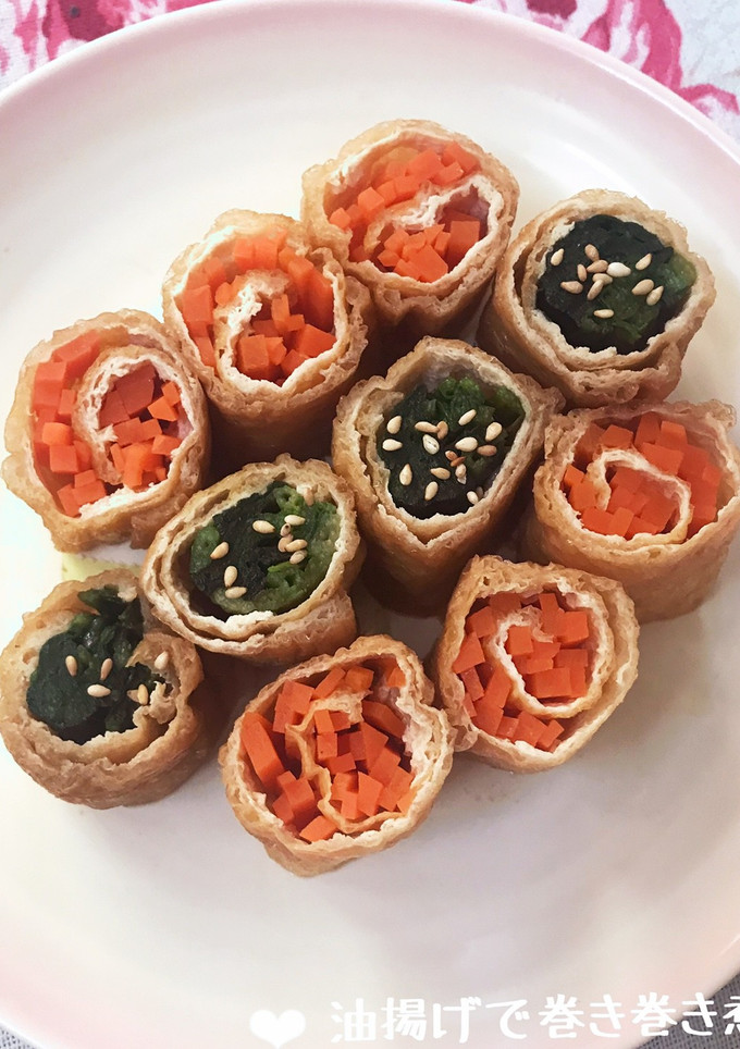油揚げで巻き巻き煮♪-レシピのメイン写真