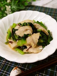 鶏胸肉と小松菜の塩昆布炒め-レシピのメイン写真