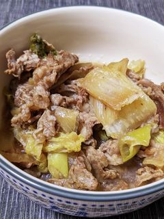 牛こま肉と白菜のすき煮-レシピのメイン写真