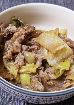牛こま肉と白菜のすき煮-レシピのメイン写真