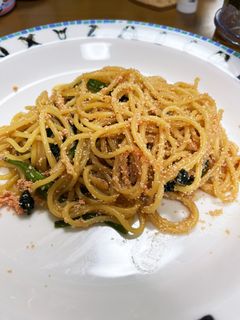 明太子とほうれん草のパスタ-レシピのメイン写真