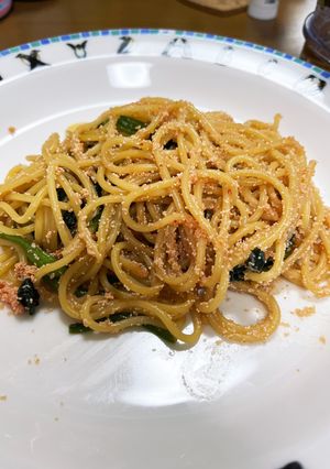 明太子とほうれん草のパスタ-レシピのメイン写真