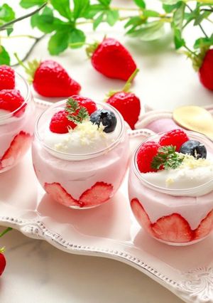 ホワイトチョコとラズベリーのムース-レシピのメイン写真