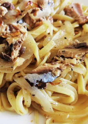 サバ缶とレモンのクイックパスタ-レシピのメイン写真