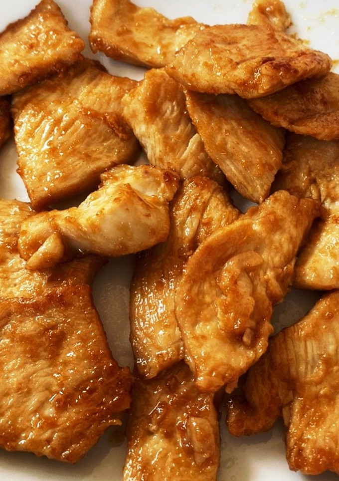 薄切りムネ肉のオイスターマヨ焼き♡-レシピのメイン写真