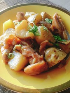 天然だし★鶏モモ肉と新じゃが★基本の煮物-レシピのメイン写真
