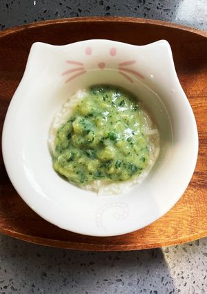さつま芋とほうれん草の豆乳うどん　離乳食-レシピのメイン写真