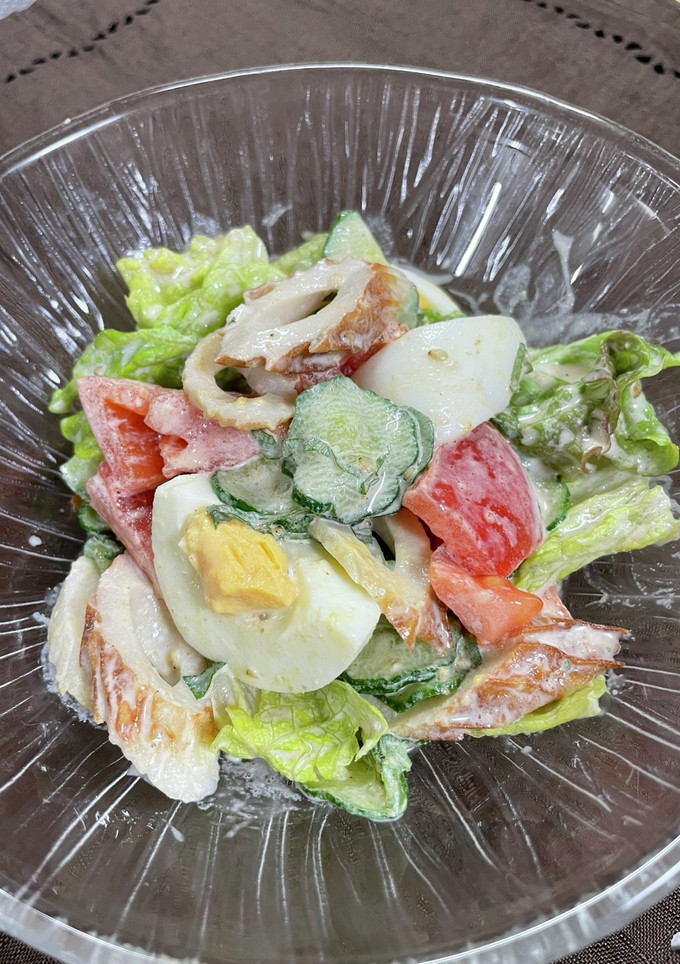 竹輪ときゅうりと卵のサラダ-レシピのメイン写真