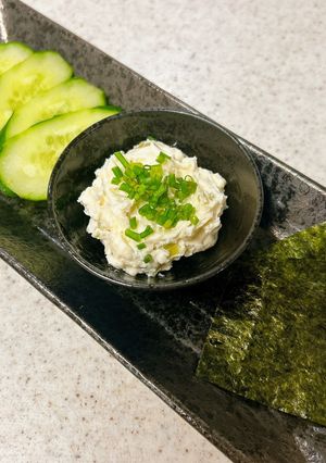 わさび漬けとクリームーズのディップ-レシピのメイン写真