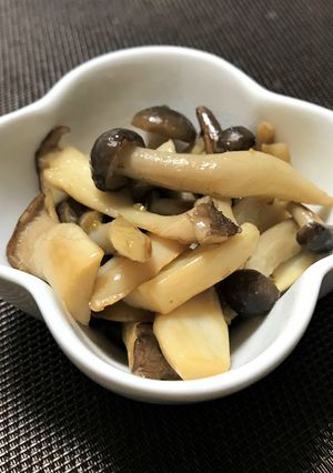 腸活に♪「キノコの柚子胡椒ソテー」-レシピのメイン写真