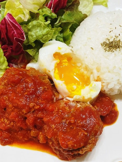 トマト煮込みハンバーグ-レシピのメイン写真
