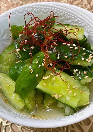 喜晴秘伝の特製塩出汁のやみつききゅうり-レシピのメイン写真