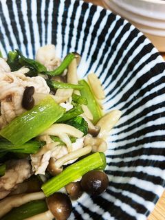 豚肉と小松菜の中華炒め-レシピのメイン写真