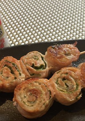 おうち焼き鳥屋☆豚薄切り肉のシソ巻き-レシピのメイン写真